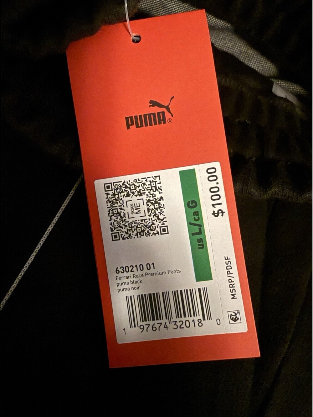 PUMA Ferrari Race Premium Suit Jacket & Pants BLACK Men's LARGE L - Picture 3 of 9